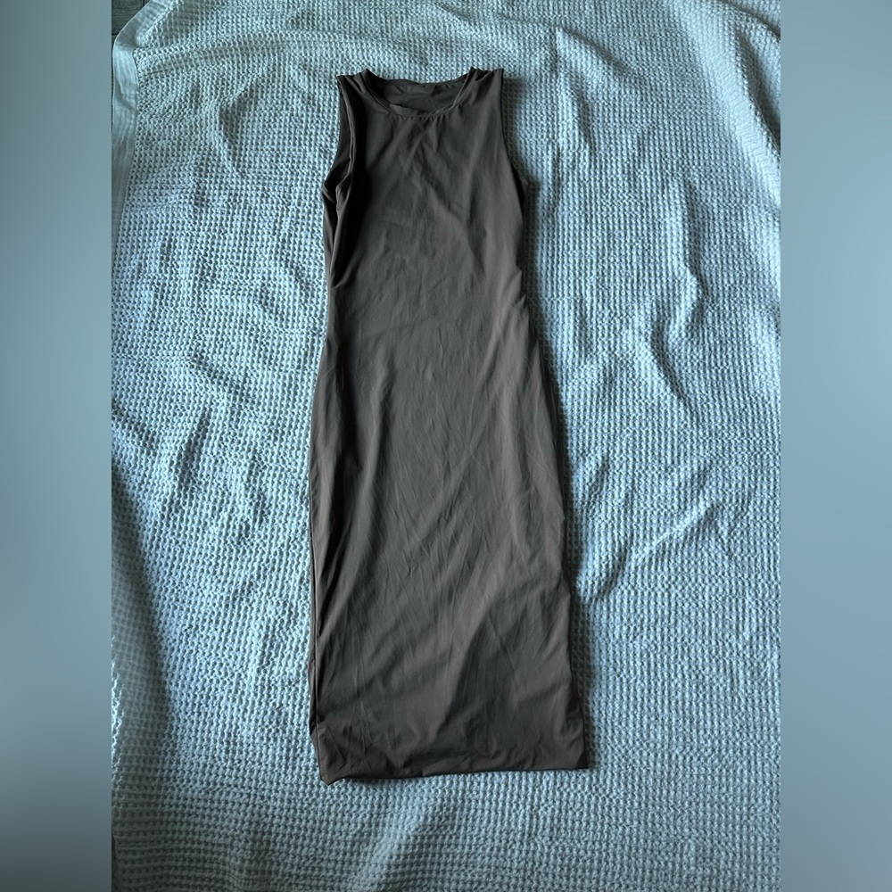 Vitality Sleeveless Brown Dress